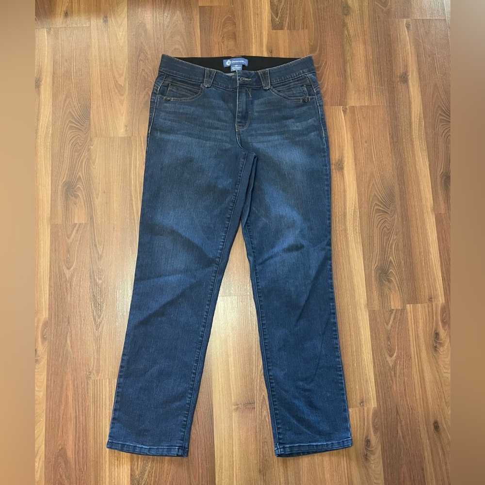 Democracy Women's Straight Leg Jeans in Dark Blue Wash